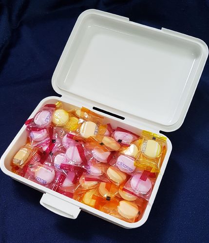 Traubenzucker in Box, 50 Stück, einzeln verpackt