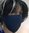 Mund-Nase- Bedeckung (Alltagsmaske) blau mit Stick "Notfallseelsorge"